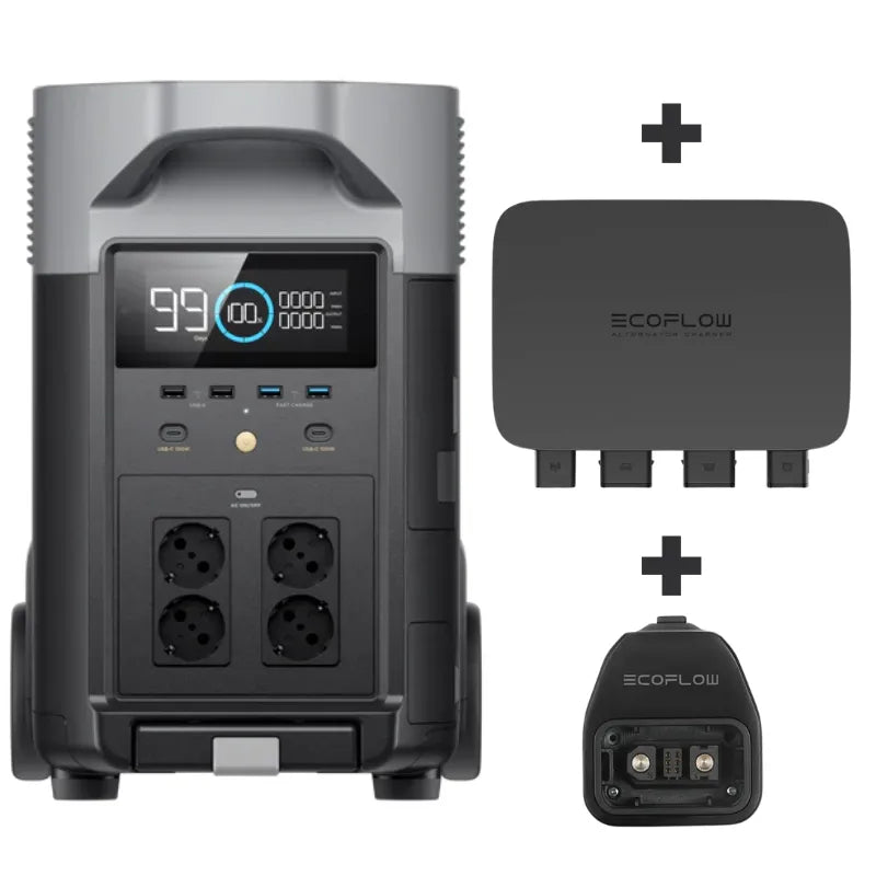 Ecoflow Delta pro opladen tijdens het rijden voordeelbundel