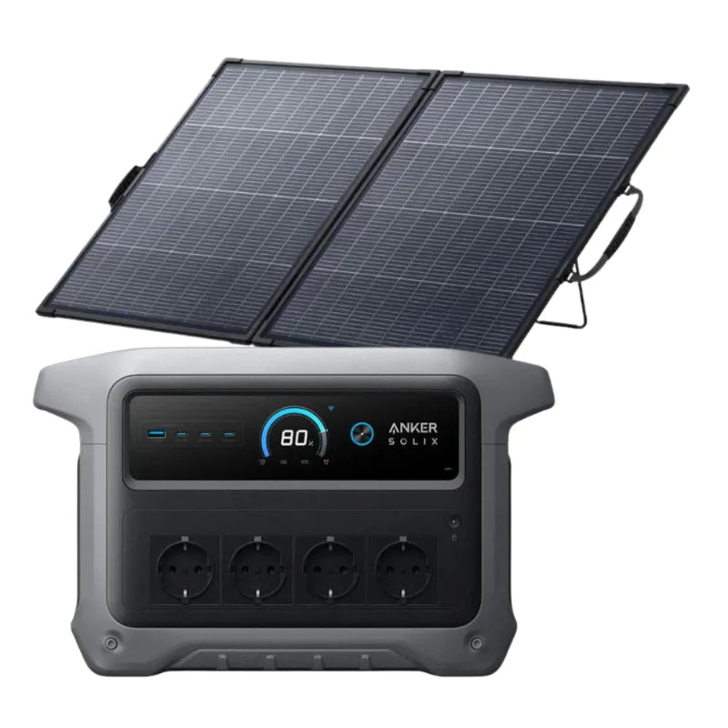 Anker Solix C1000 gen 2 + PS 200W zonnepaneel Bifacial aanbieding