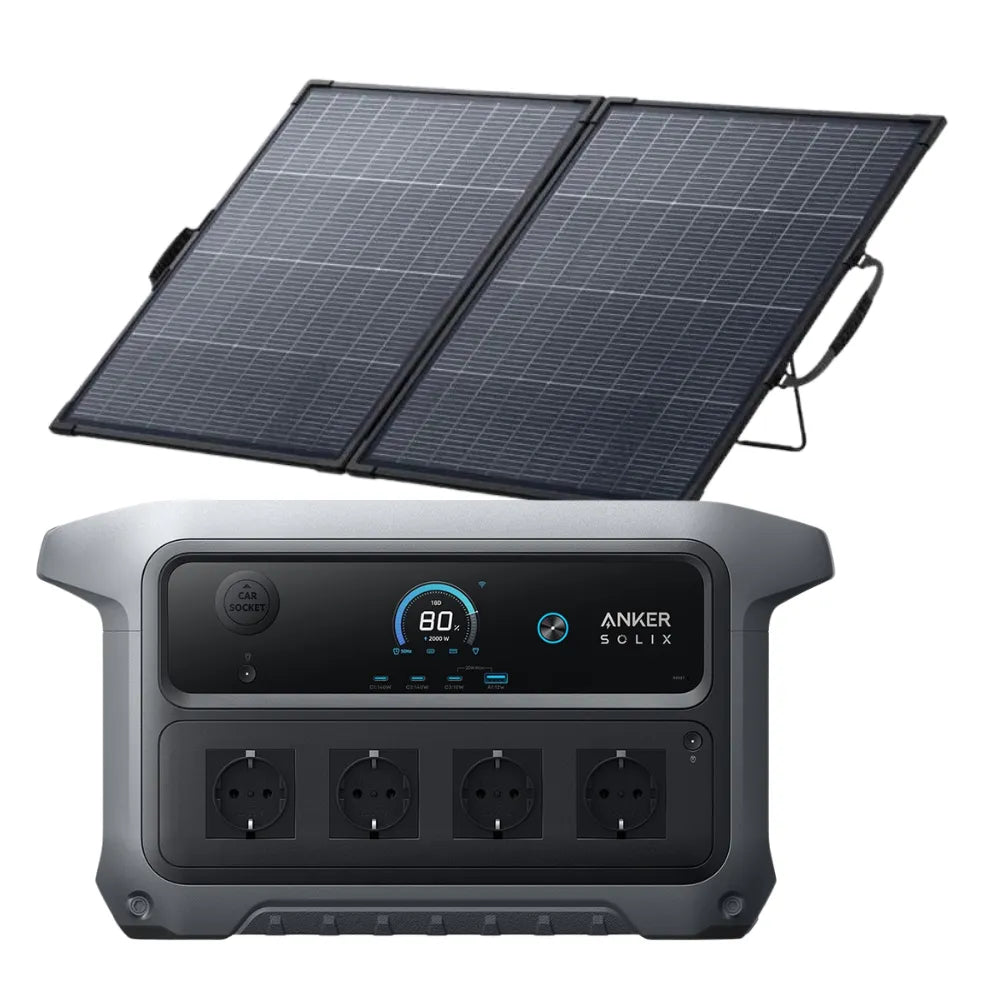 Anker Solix C2000 Gen 2 + PS200 Bifacial Zonnepaneel 200W