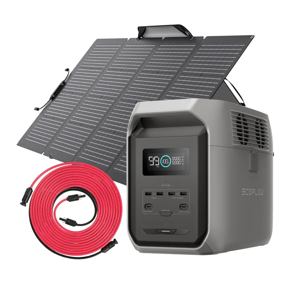 EcoFlow Delta 3 1500 powerstation met zonnepaneel