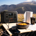 Bluetti Premium 100 V2 is ideaal als back-up of voor op reis met zijn gewicht van circa 12 kilo en 2000 W vermogen.