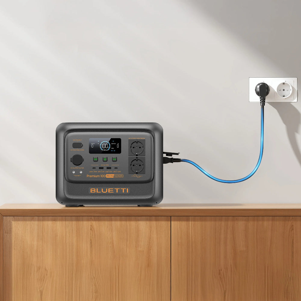 Bluetti premium 100 V2 heeft meerdere laadmodi van langzaam tot turbo