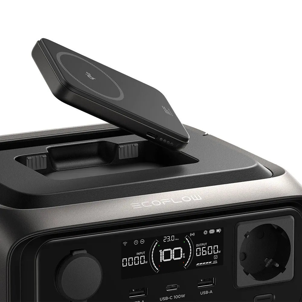 EcoFlow River 3 Plus Wireless met losse magnetische powerbank