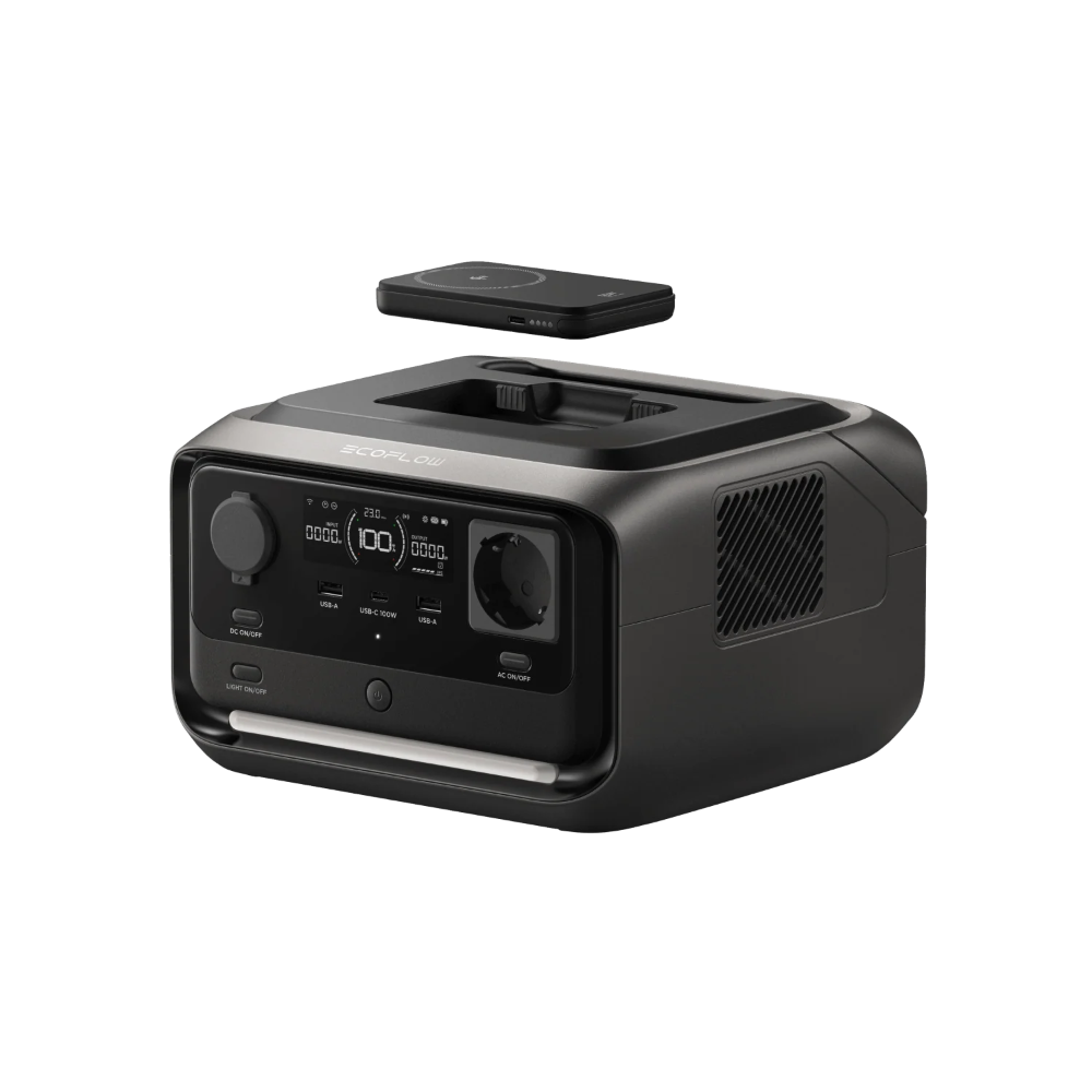 EcoFlow RIVER 3 Plus Wireless met powerbank