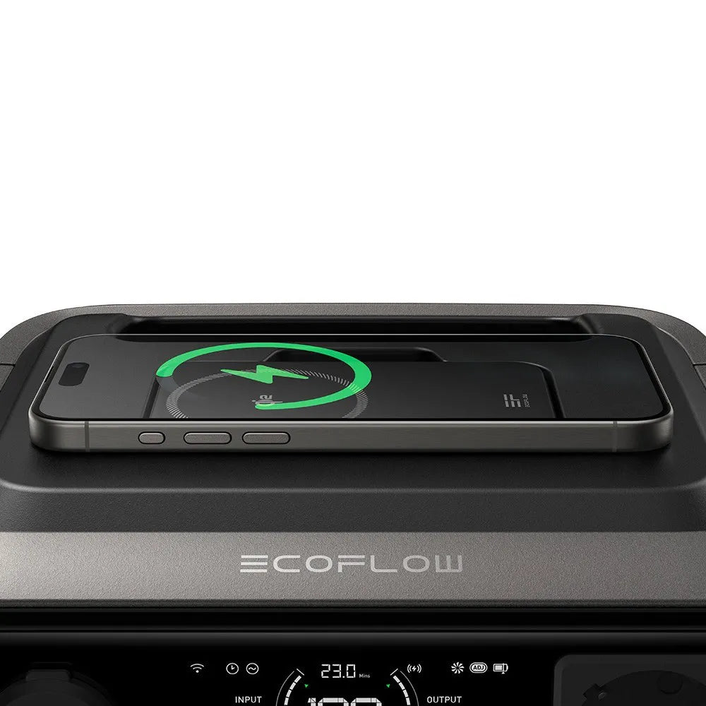EcoFlow River 3 Plus Wireless met losse magnetische powerbank voor draadloos opladen