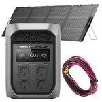 EcoFlow Delta 3 Max PLUS + 220W lichtgewicht dubbelzijdig zonnepaneel + 6 meter gratis verlengkabel