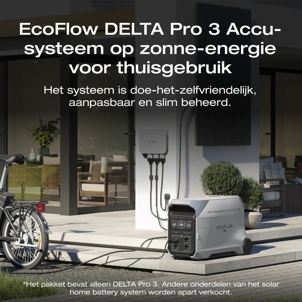 Ecoflow delta pro 3 in huis