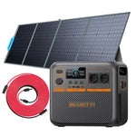 Bluetti Premium 200 V2 met 200W zonnepaneel en solar verlengkabel