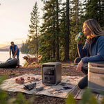 Anker S2000 draagbaar power station is zeer geschikt voor op de camping. Met de Anker S2000 power station kun je gemiddeld 48 uur wildkamperen zonder tussentijds bijladen.
