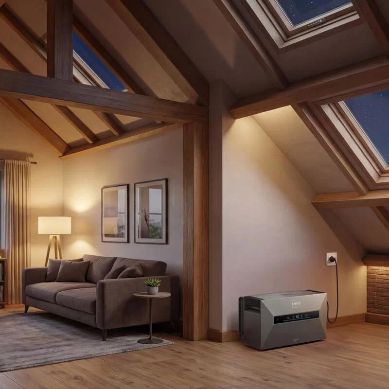 Anker Solix Solarbank max ac 7 kWh plug-in thuisbatterij met 3500W maximale ontlading