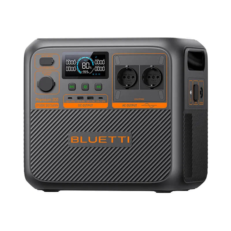 Bluetti Premium 200 V2 powerstation met 230V stopcontacten