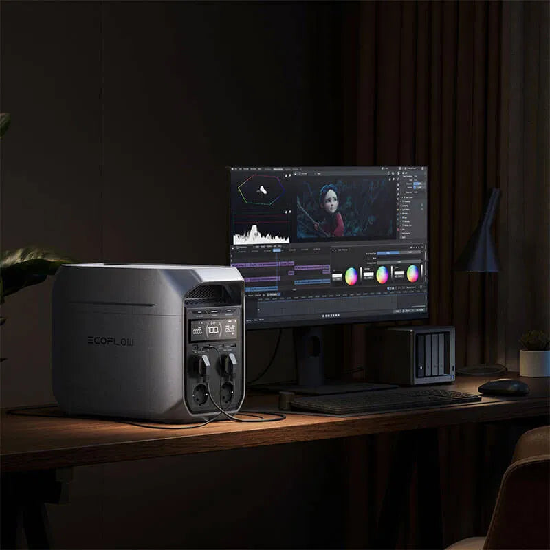 EcoFlow Delta 3 Plus power station als noodstroomvoorziening en back-up