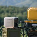 EcoFlow Delta 3 Plus power station op reis in de camper of caravan.