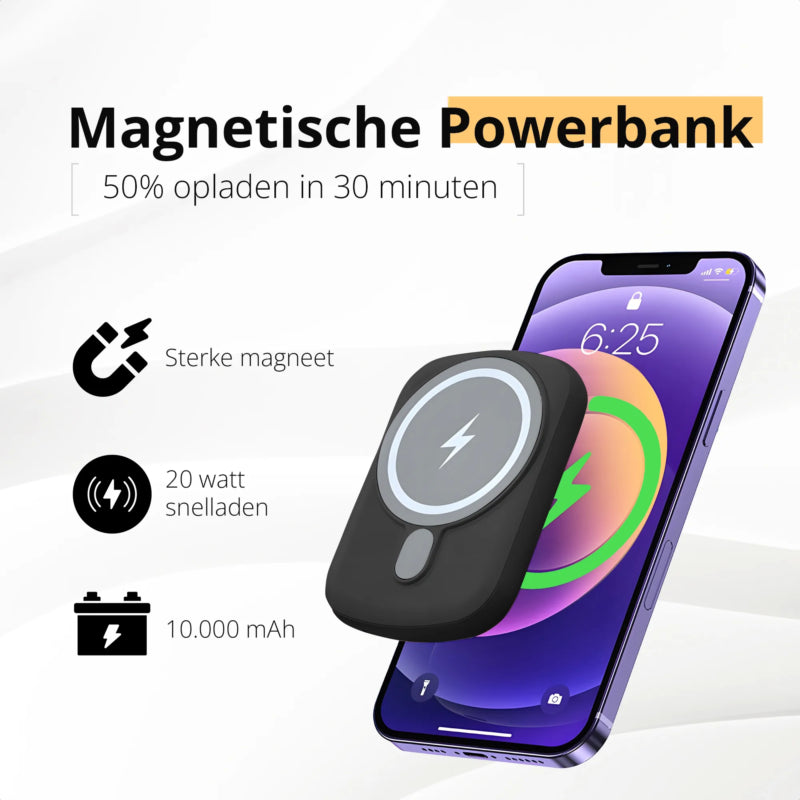Merka magsafe powerbank 10000 kan snel opladen