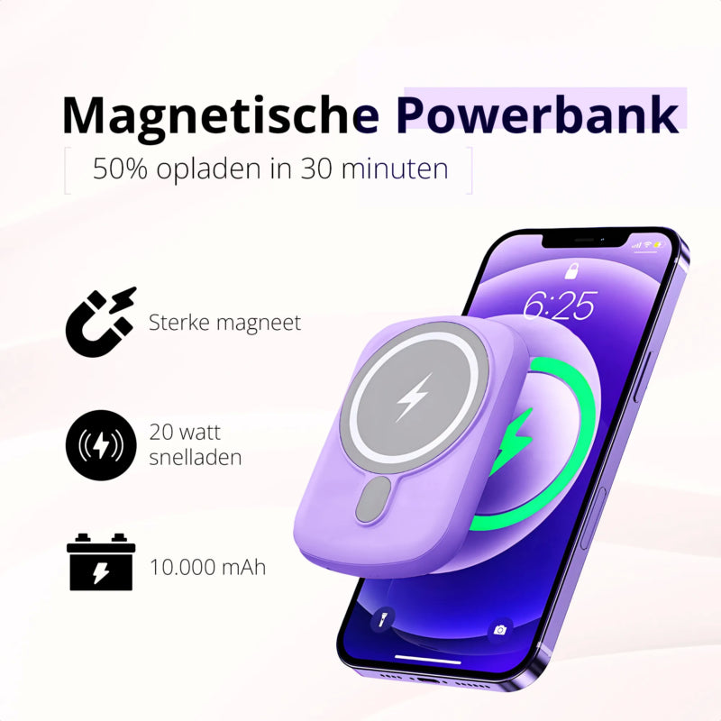 Merka magsafe powerbank 10000 kan snel opladen