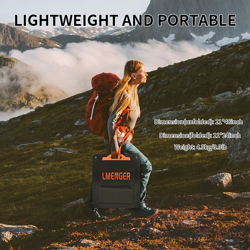 LMENGER 100W Draagbaar Zonnepaneel