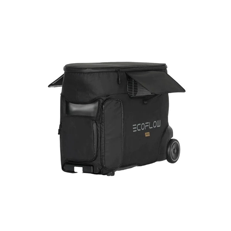 Draagtas voor De EcoFlow Delta Pro met wielen en toegankelijke vakken met rits