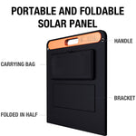 Jackery SolarSaga 100W draagbaar zonnepaneel opgevouwen tot compact formaat