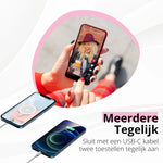 De Merka Magsafe powerbank kan twee apparaten tegelijk van stroom voorzien