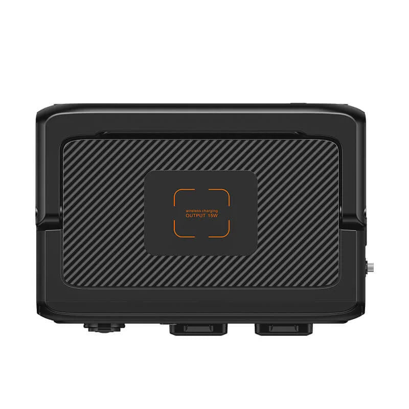 Bluetti AC60P powerstation bovenzijde met draadloos oplaadstation