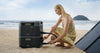 Powerstation met zonnepaneel camper