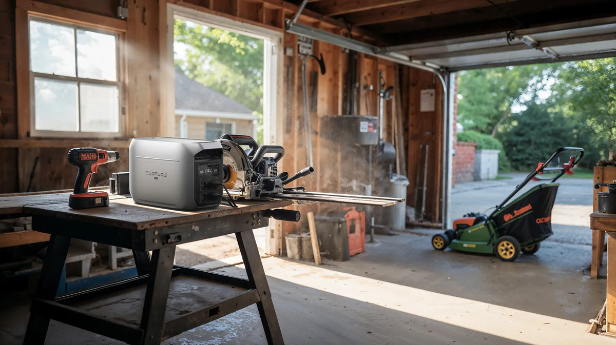 EcoFlow Delta 3 Max Plus levert met 3000 W vermogen genoeg power voor elektrisch gereedschap