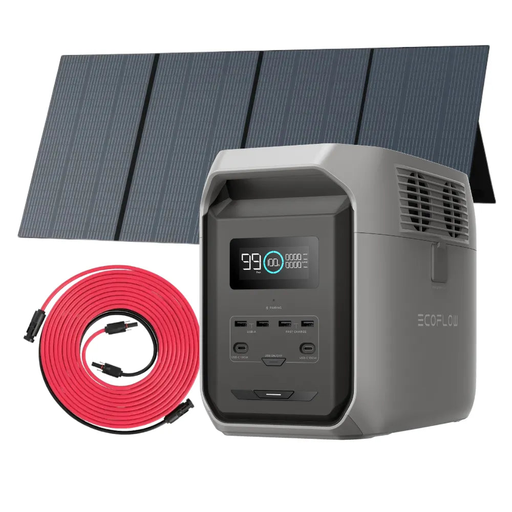 EcoFlow Delta 3 1500 powerstation met 350W zonnepaneel