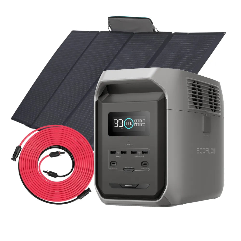 Ecolow Delta 3 1500 powerstation met zonnepaneel 400W