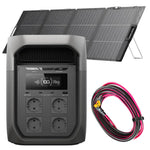 EcoFlow Delta 3 Max + 220W lichtgewicht dubbelzijdig zonnepaneel + 6 meter gratis verlengkabel