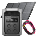 Ecoflow delta 3 max plus met 400w zonnepaneel en 6 meter verlengkabel. Ideaal als back-up bij stroomuitval en voor op de camping.