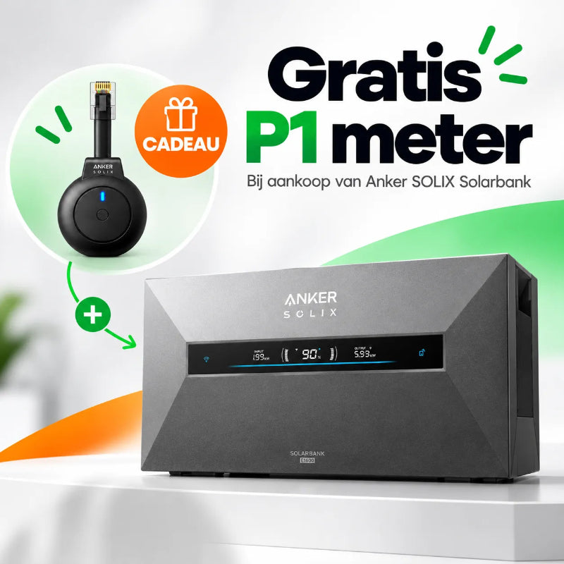 Anker Solix Solarbank max ac met gratis Anker Solix P1 meter