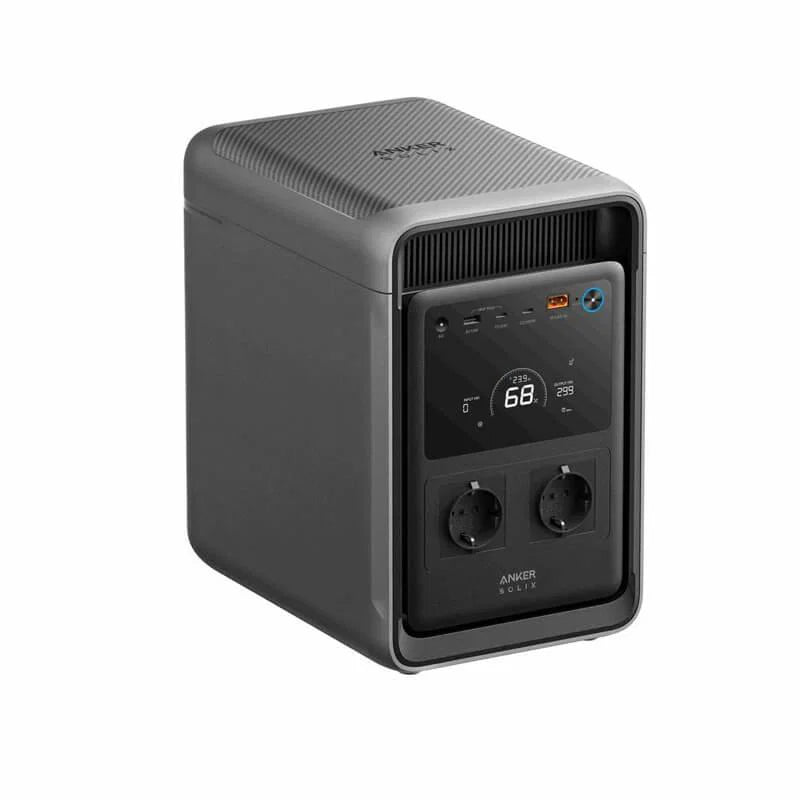 Anker Solix S2000 portable power station met 2000 Wh accu voor 2 dagen off-grid kamperen
