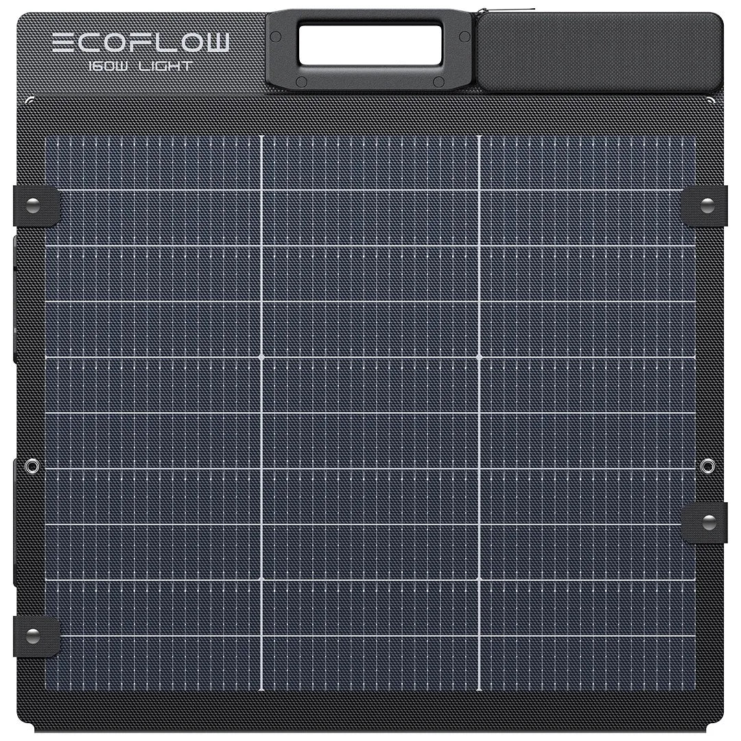 EcoFlow 160W lichtgewicht opvouwbaar dubbelzijdig zonnepaneel