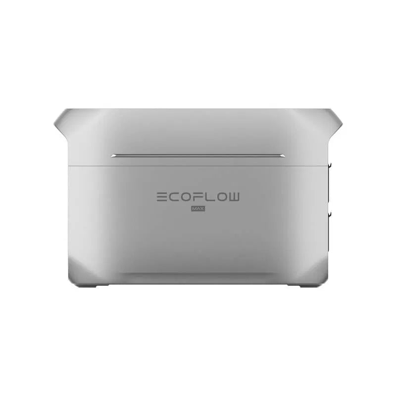 Ecoflow delta 3 max plus met 3000 w vermogen en 2048 Wh batterijcapaciteit. Via twee 500 W pv-poorten kun je 1000 W aan zonnepanelen aansluiten om het powerstation mee op te laden.