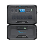 Bluetti AC500 plus B300s op elkaar met voorzijde zichtbaar