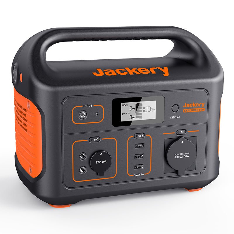 Jackery Explorer 500 powerstation voorzijde