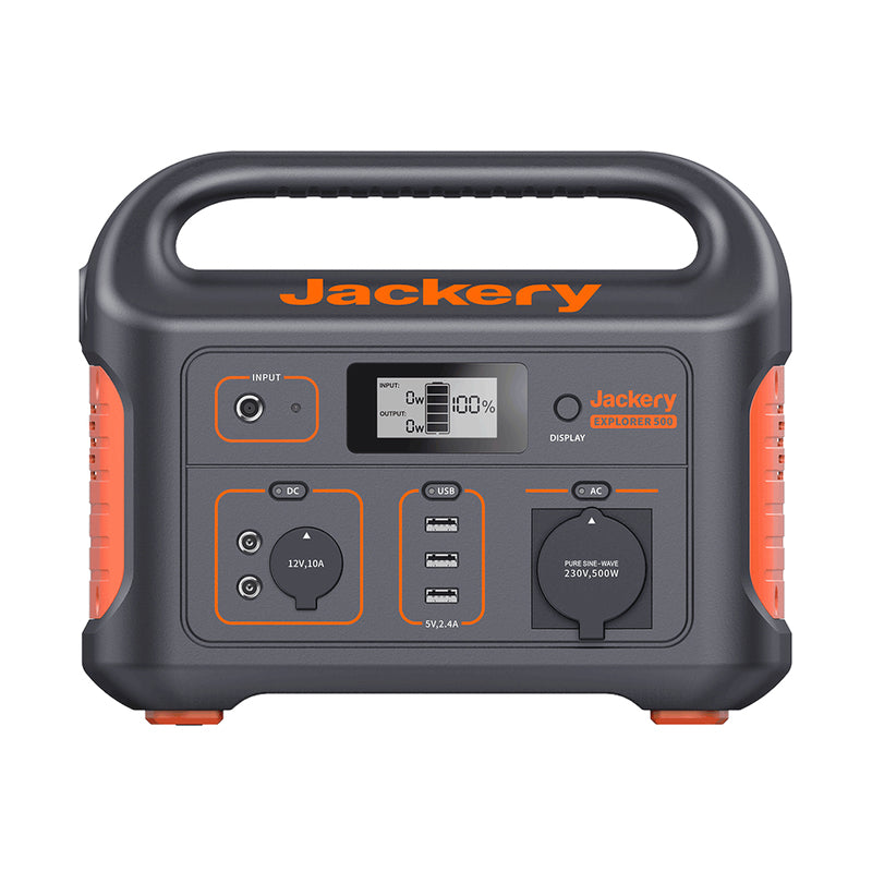 Jackery Explorer 500 powerstation voorzijde