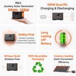 Een opsomming van alle voordelen van de Jackery Explorer 100 Plus powerbank 