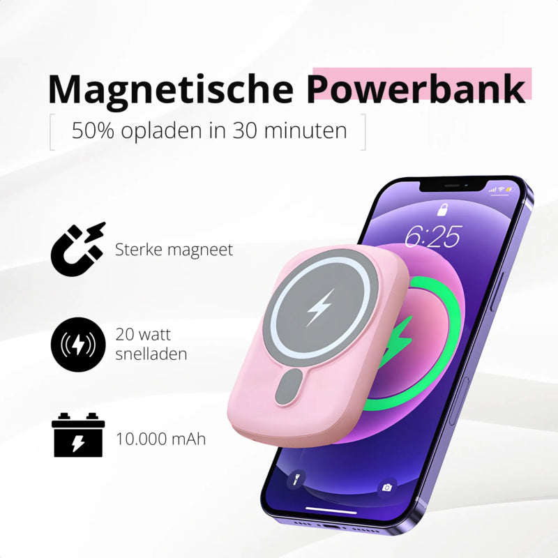 Merka magsafe powerbank 10000 kan snel opladen