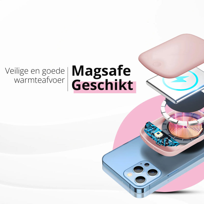 merka Magsafe Powerbank 10000 voert warmte goed af