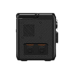 Bluetti AC60P powerstation zijkant met aansluitingen voor extra accus